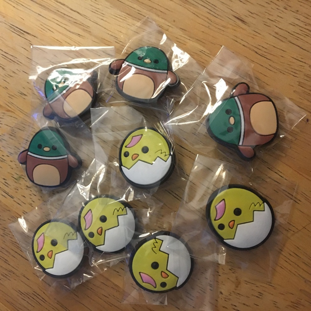 Squishmallows ducks and chicks croc charms bundle